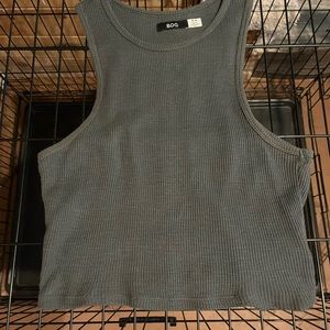 Never worn blue crop top